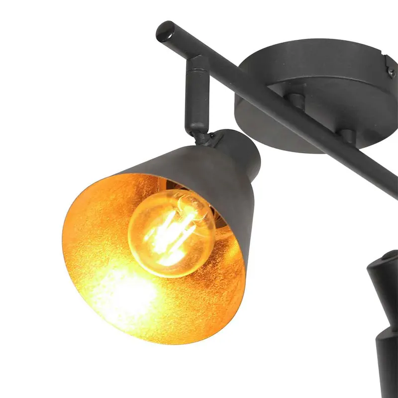 Mexlite Oeroe Spot mit zwei E14-Lichtpunkten in Gold, Schwarz, Ansicht 9