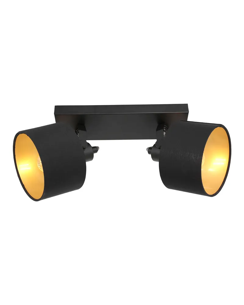 Mexlite Ornoir Spot mit zwei E14-Lichtpunkten in Gold, Schwarz, Ansicht 7