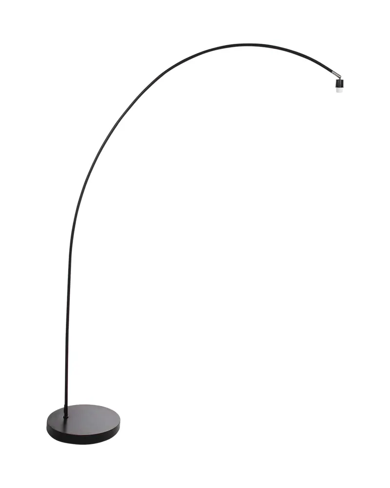 Solva Bogenlampe aus Bambus mit kippbarer Fassung in Naturfarben, Schwarz, Ansicht 4