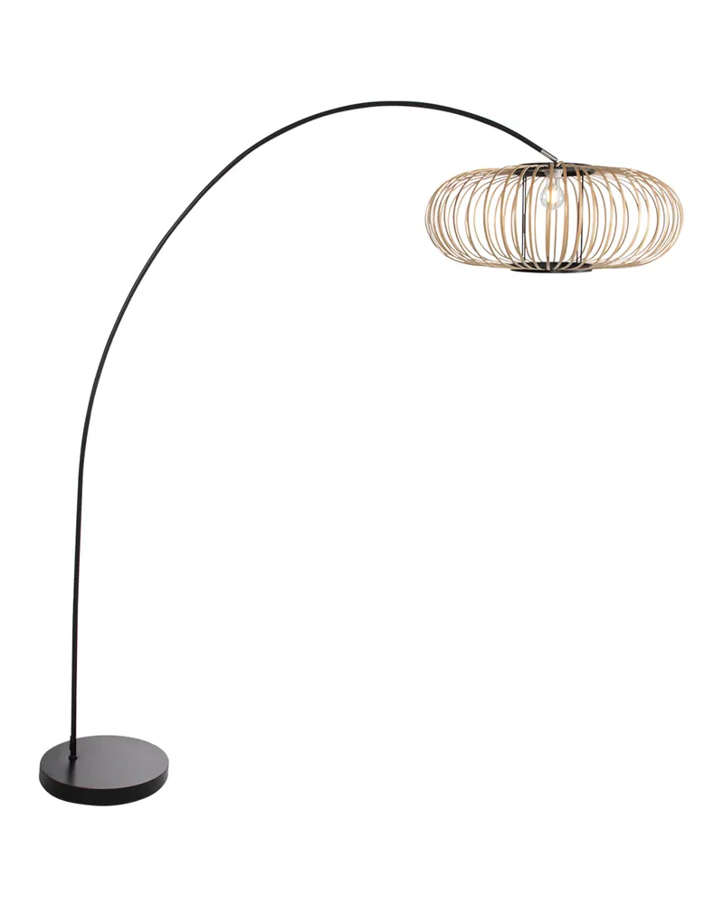 Solva Bogenlampe aus Bambus und Metall