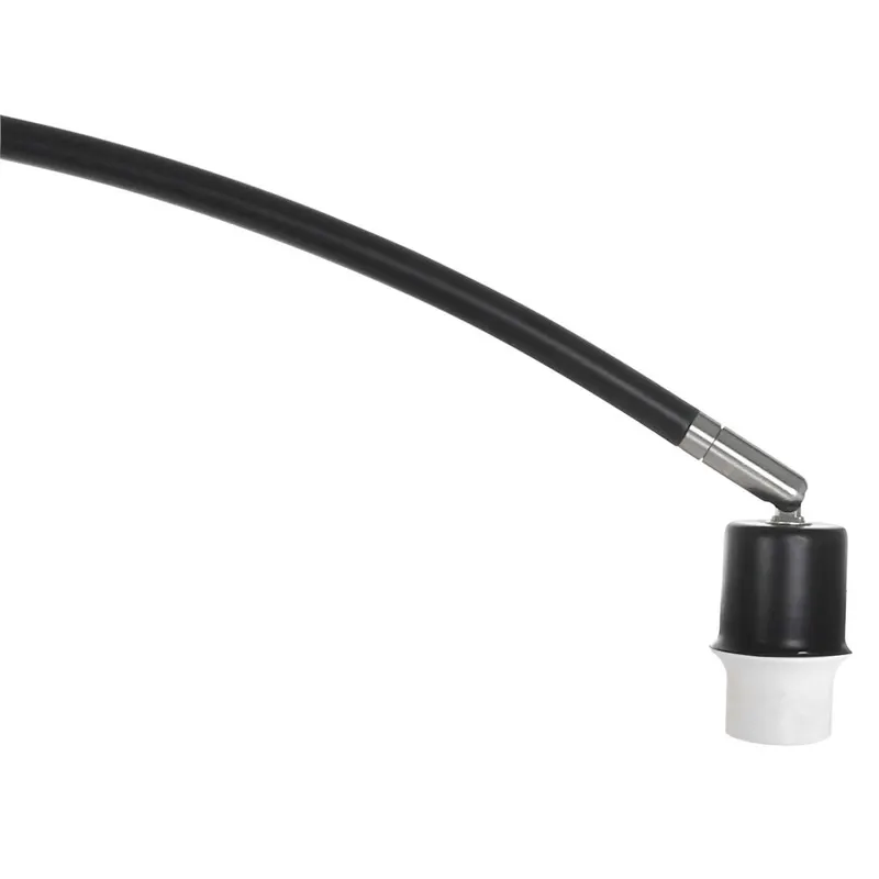 Solva Bogenlampe aus Bambus und Metall in Naturfarben, Schwarz, Ansicht 7