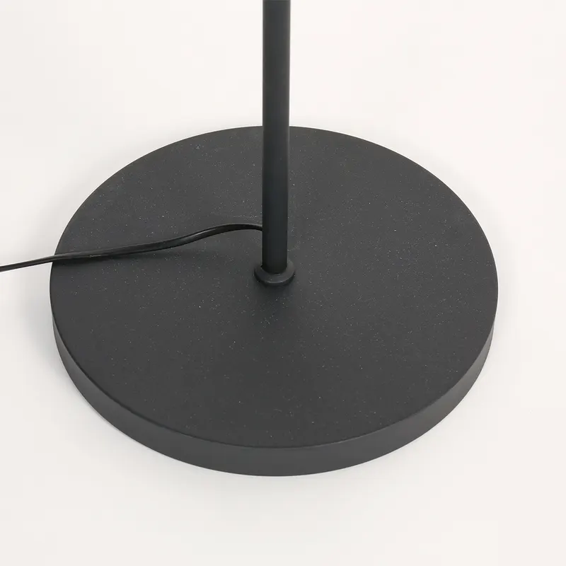 Sumba Stehlampe aus Bambus und Metall mit zwei Lichtpunkten in Naturfarben, Schwarz, Ansicht 7