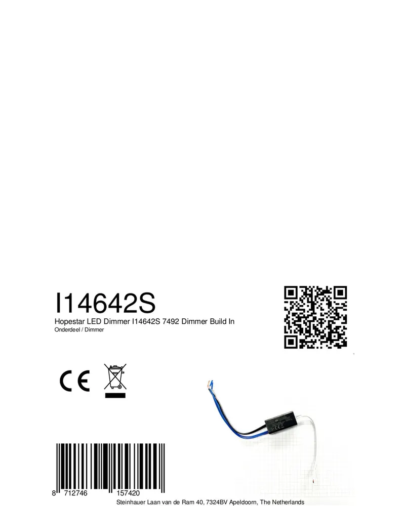 Dimmer-Ersatzteil I14642S für Leuchtenmodelle in Schwarz, Ansicht 3