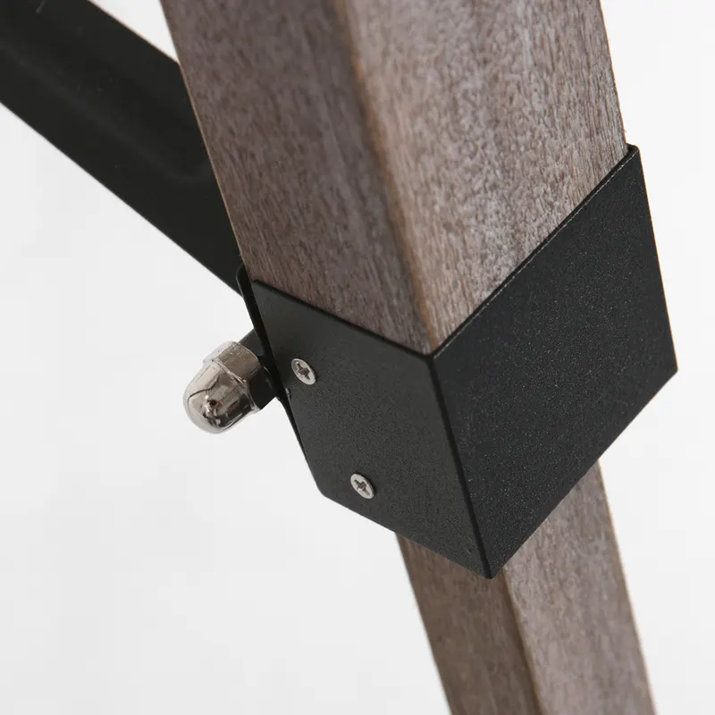Mexlite Triek Stehlampe aus Holz, Metall und Textil in Schwarz, Ansicht 6