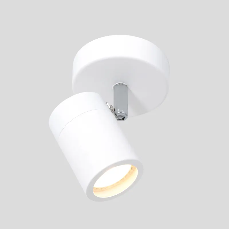 Mexlite Upround Spot mit schwenkbarem GU10-Lichtpunkt in Weiß, Ansicht 5