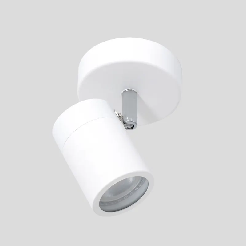 Mexlite Upround Spot mit schwenkbarem GU10-Lichtpunkt in Weiß, Ansicht 6