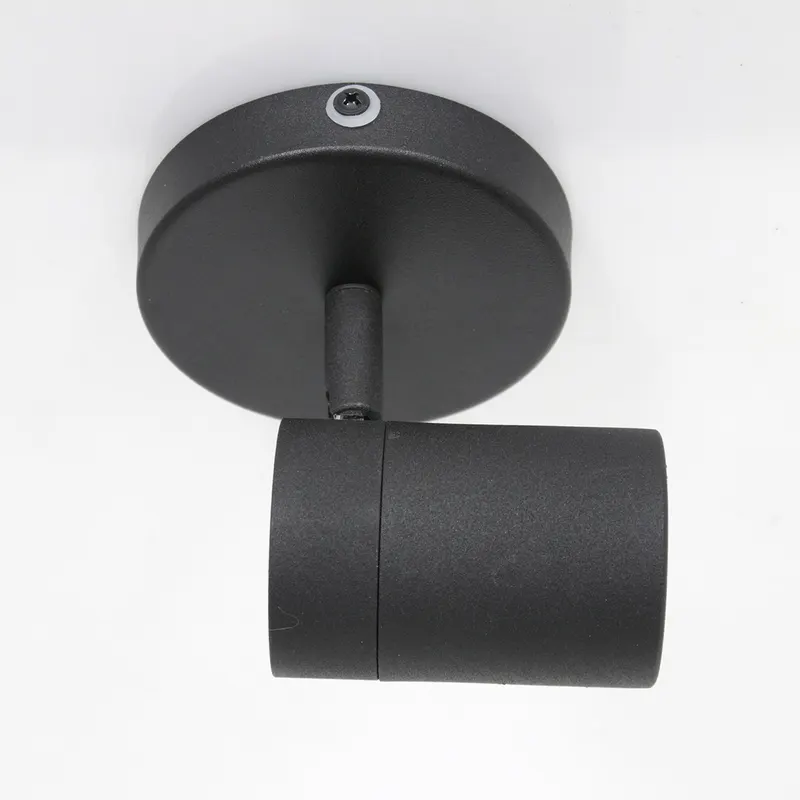Mexlite Upround Spot mit schwenkbarem GU10-Lichtpunkt in Schwarz, Ansicht 5