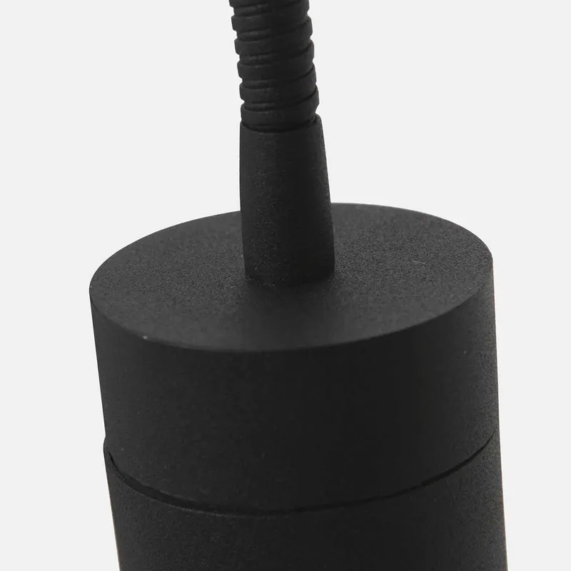Upround Wandleuchte mit verstellbarem Lesearm in Schwarz, Ansicht 5