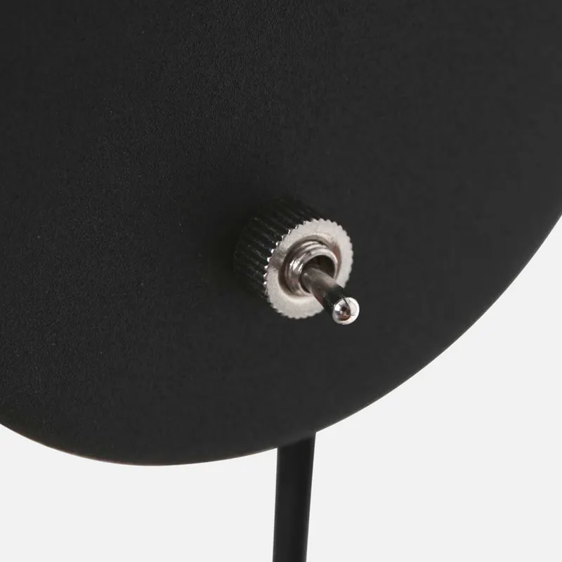 Upround Wandleuchte mit verstellbarem Lesearm in Schwarz, Ansicht 6