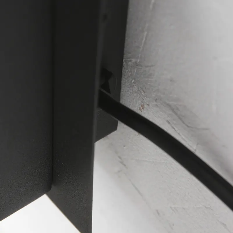 Upround Wandleuchte mit verstellbarem Lesearm in Schwarz, Ansicht 10