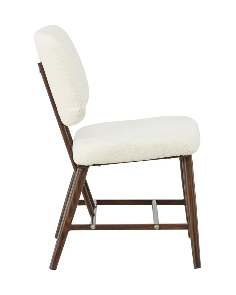 Midland Sessel aus Bouclé mit Stahlbeinen, Ansicht 10
