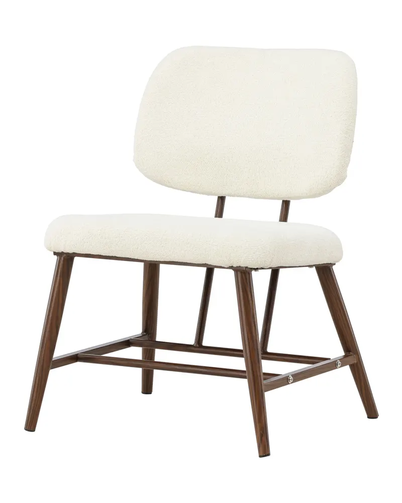 Midland Sessel aus Bouclé mit Stahlbeinen, Ansicht 2