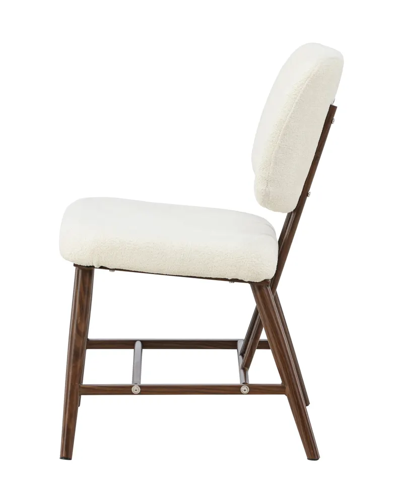 Midland Sessel aus Bouclé mit Stahlbeinen, Ansicht 4