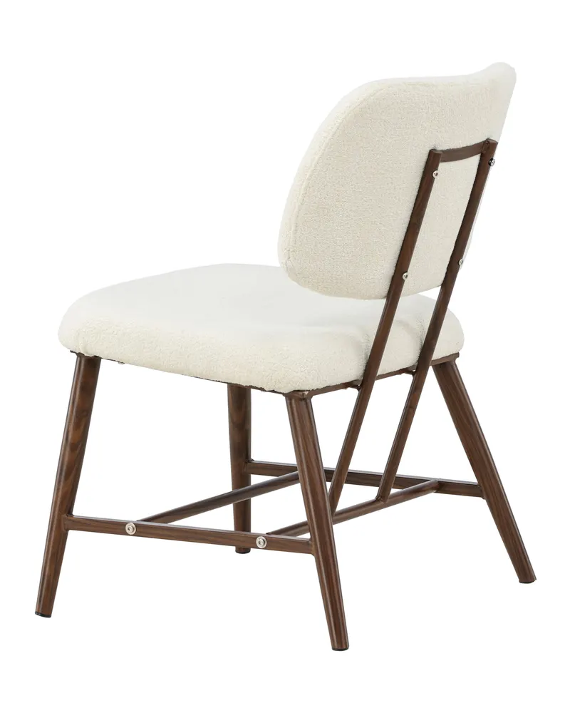 Midland Sessel aus Bouclé mit Stahlbeinen, Ansicht 5