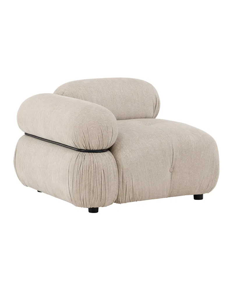 Mika Sofa-Modul mit gerundeten Polsterrollen in 95 × 70 × 95 cm, rechts, Ansicht 1