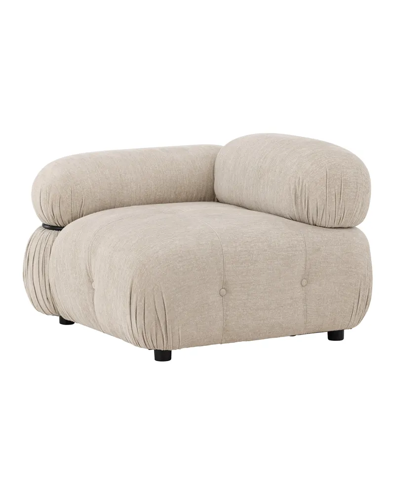 Mika Sofa-Modul mit gerundeten Polsterrollen in 95 × 70 × 95 cm, rechts, Ansicht 9