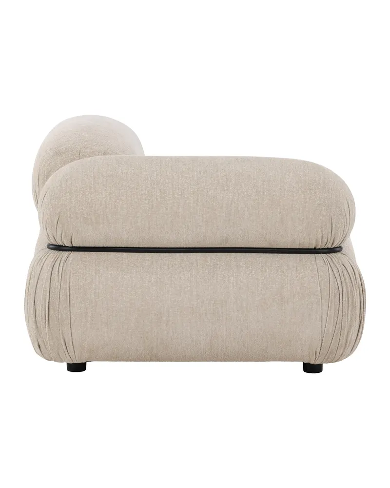 Mika Sofa-Modul mit gerundeten Polsterrollen in 95 × 70 × 95 cm, rechts, Ansicht 3