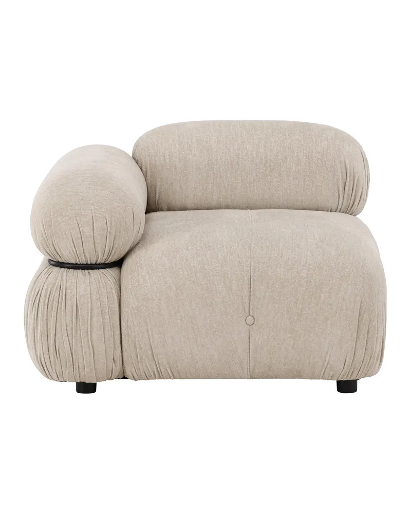 Mika Sofa-Modul mit gerundeten Polsterrollen in 95 × 70 × 95 cm, rechts, Ansicht 4