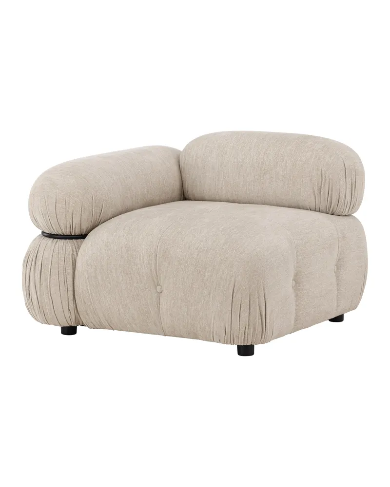 Mika Sofa-Modul mit gerundeten Polsterrollen in 95 × 70 × 95 cm, rechts, Ansicht 5
