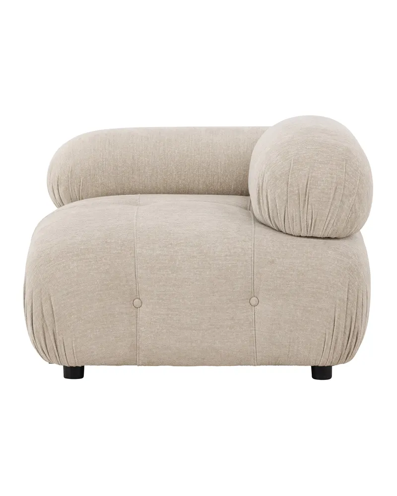 Mika Sofa-Modul mit gerundeten Polsterrollen in 95 × 70 × 95 cm, rechts, Ansicht 6