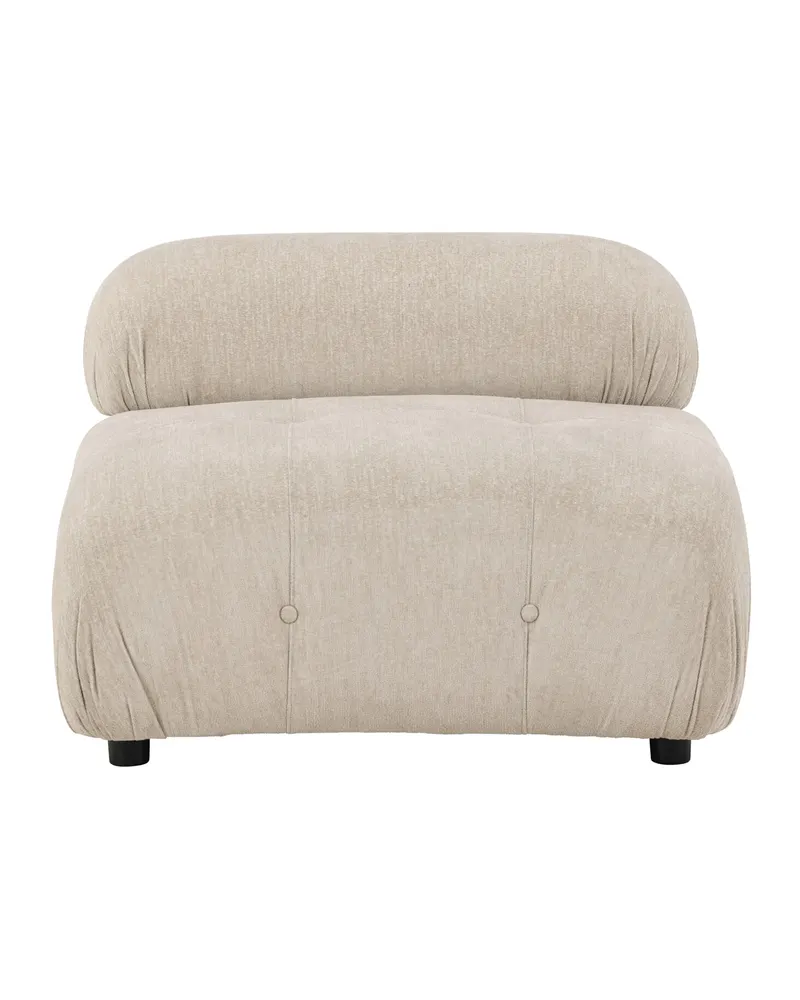 Mika Sofa-Modul mit gerundeten Polsterrollen in 95 × 70 × 95 cm, Ansicht 1