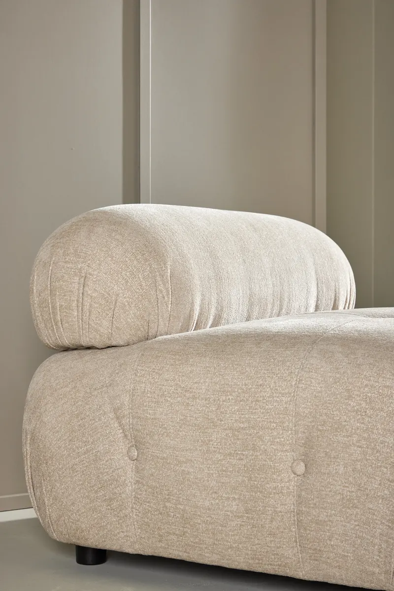 Mika Sofa-Modul mit gerundeten Polsterrollen in 95 × 70 × 95 cm, im Wohnraum, Ansicht 4