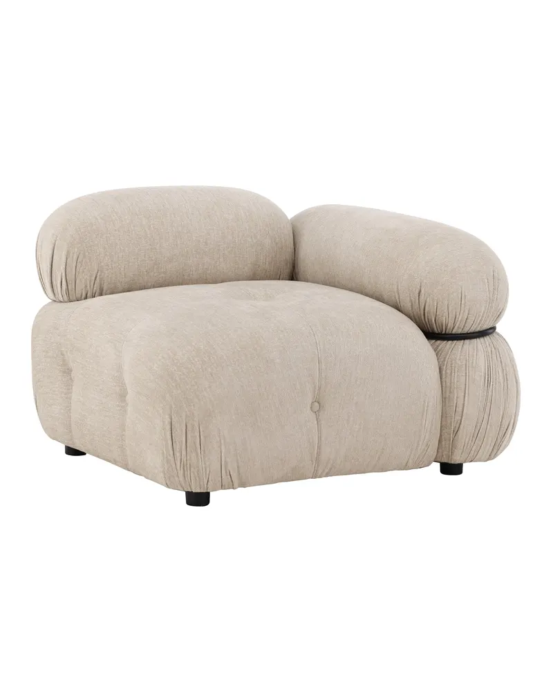 Mika Sofa-Modul mit gerundeten Polsterrollen in 95 × 70 × 95 cm, links, Ansicht 1
