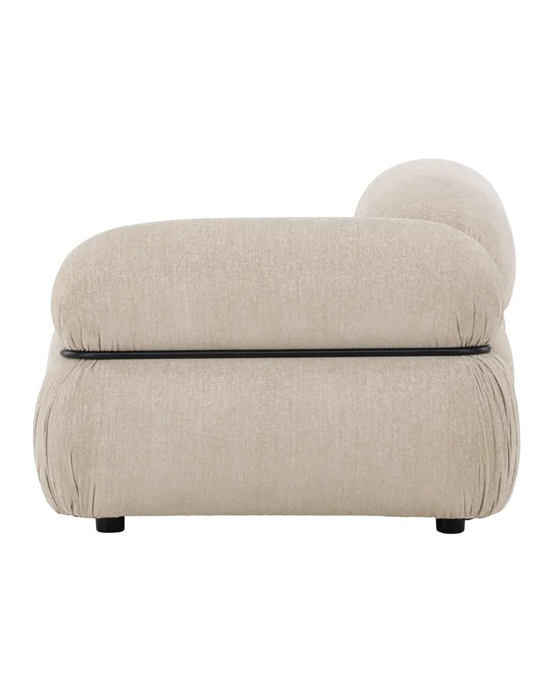 Mika Sofa-Modul mit gerundeten Polsterrollen in 95 × 70 × 95 cm, links, Ansicht 8