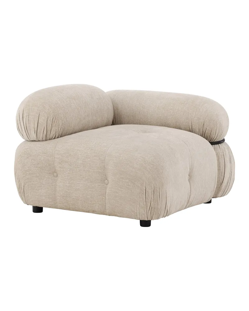 Mika Sofa-Modul mit gerundeten Polsterrollen in 95 × 70 × 95 cm, links, Ansicht 12