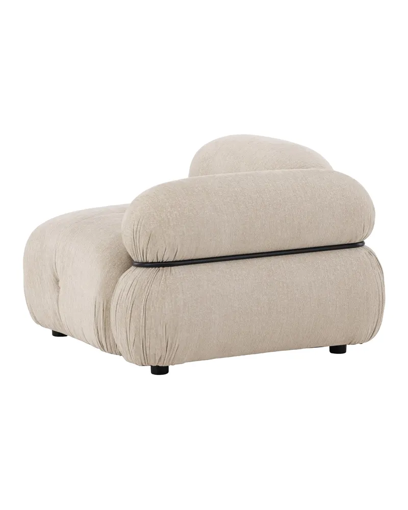 Mika Sofa-Modul mit gerundeten Polsterrollen in 95 × 70 × 95 cm, links, Ansicht 4