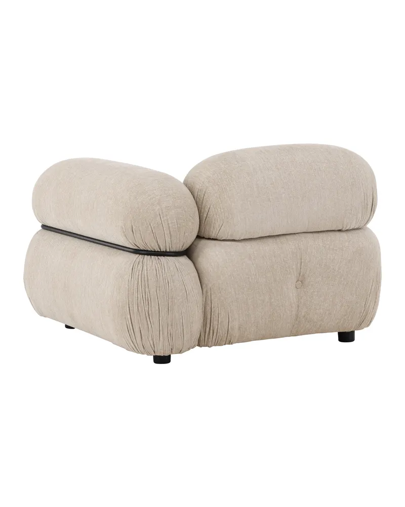 Mika Sofa-Modul mit gerundeten Polsterrollen in 95 × 70 × 95 cm, links, Ansicht 5