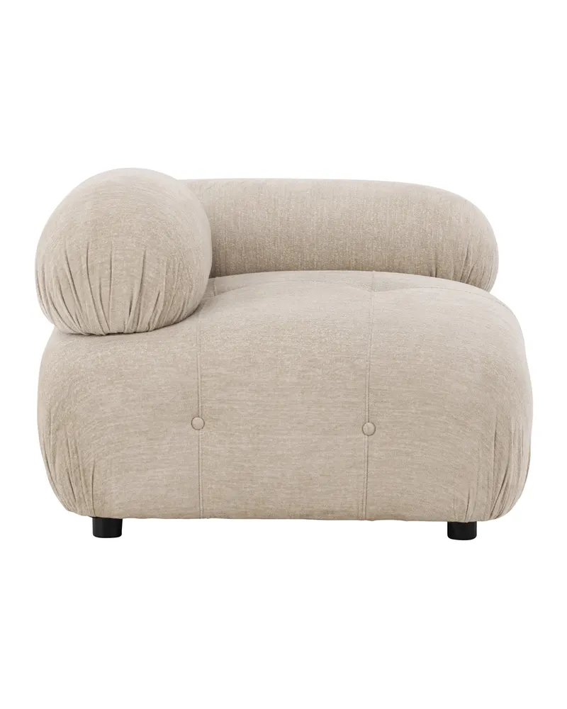 Mika Sofa-Modul mit gerundeten Polsterrollen in 95 × 70 × 95 cm, links, Ansicht 7