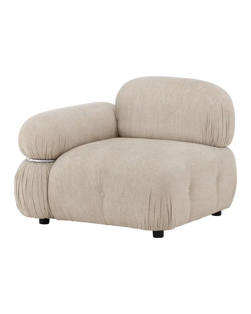 Mika Sofa-Modul mit gerundeten Polsterrollen in 95 × 80 × 95 cm, rechts, Ansicht 7