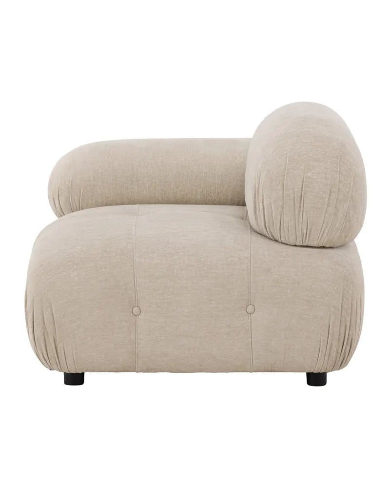 Mika Sofa-Modul mit gerundeten Polsterrollen in 95 × 80 × 95 cm, rechts, Ansicht 8
