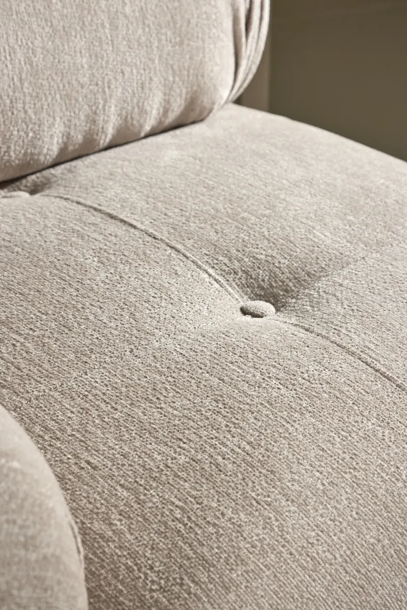 Mika Sofa-Modul mit gerundeten Polsterrollen in 95 × 80 × 95 cm, rechts, im Wohnraum, Ansicht 3