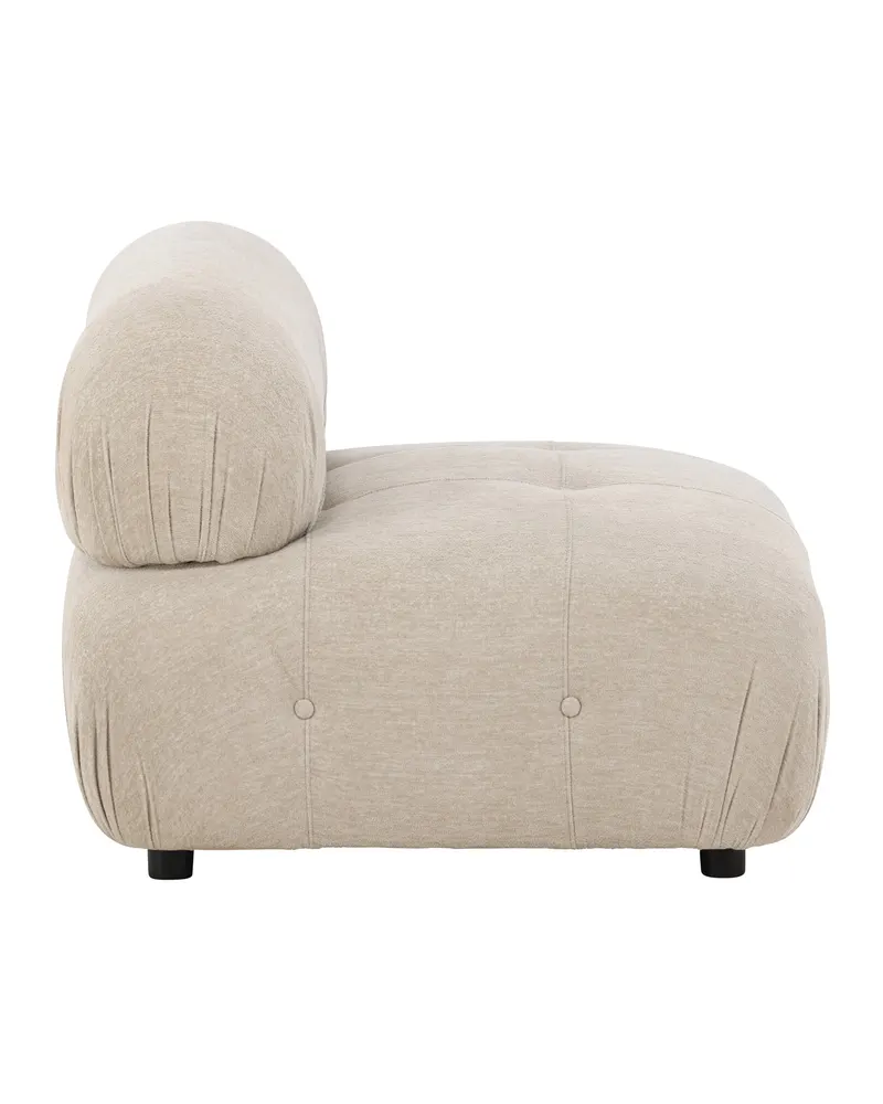 Mika Sofa-Modul mit gerundeten Polsterrollen in 95 × 80 × 95 cm, Ansicht 2