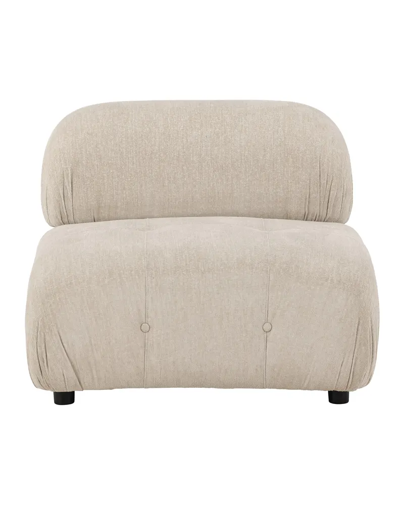 Mika Sofa-Modul mit gerundeten Polsterrollen in 95 × 80 × 95 cm, Ansicht 3