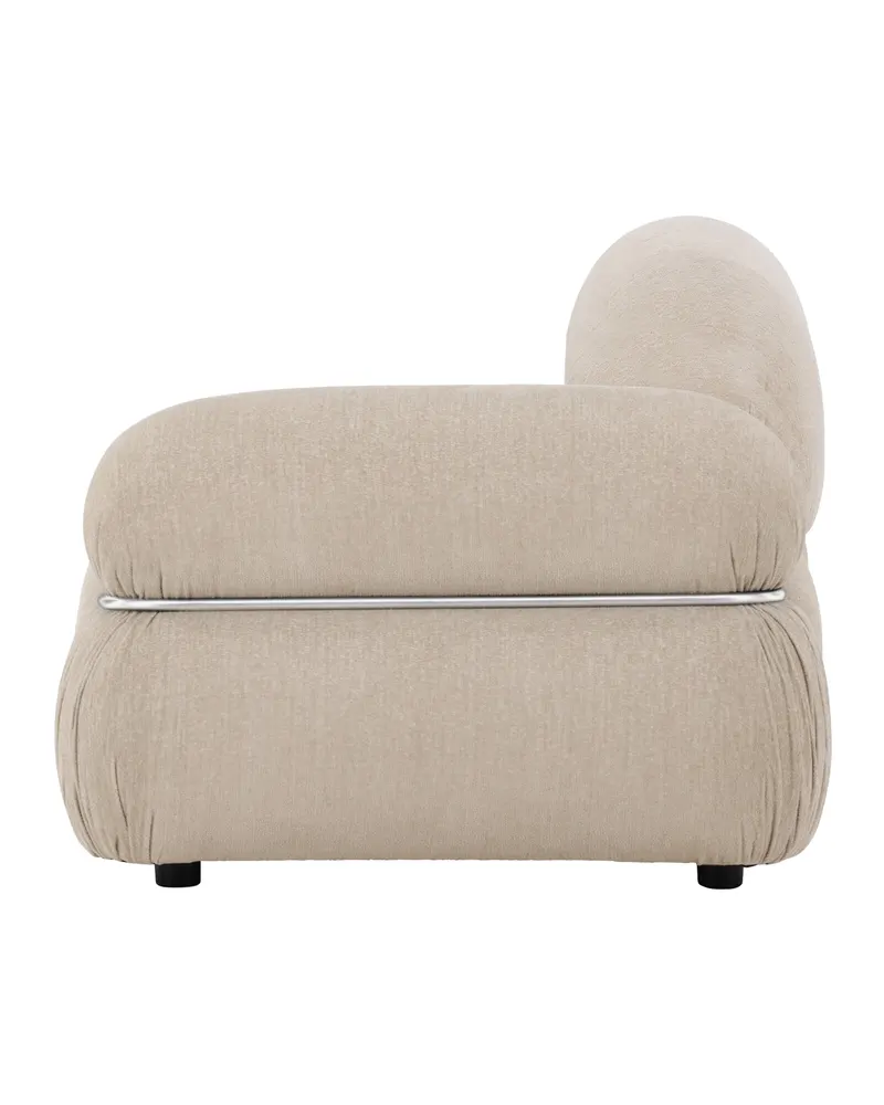 Mika Sofa-Modul mit gerundeten Polsterrollen in 95 × 80 × 95 cm, links, Ansicht 8