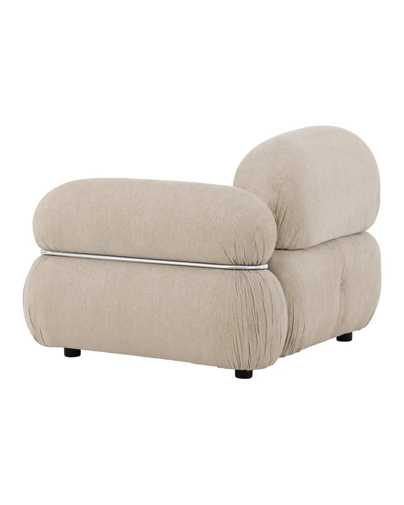 Mika Sofa-Modul mit gerundeten Polsterrollen in 95 × 80 × 95 cm, links, Ansicht 9