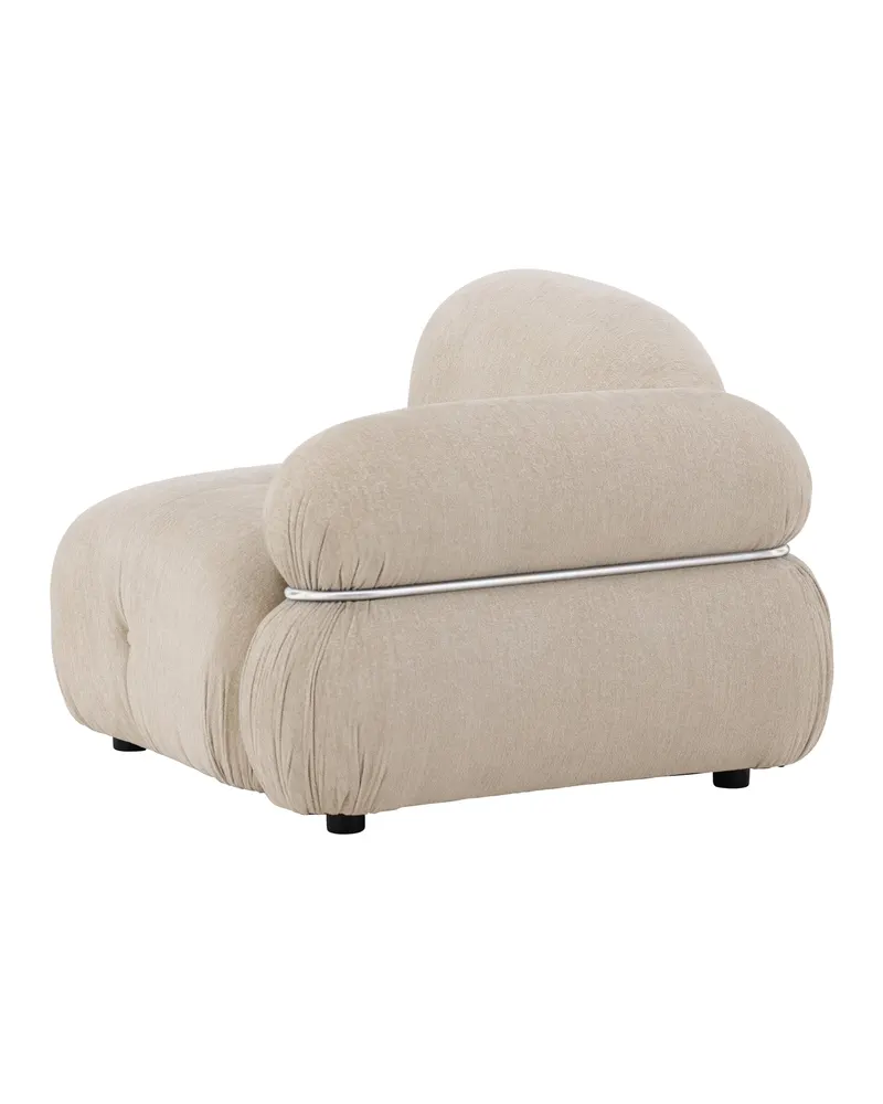 Mika Sofa-Modul mit gerundeten Polsterrollen in 95 × 80 × 95 cm, links, Ansicht 6