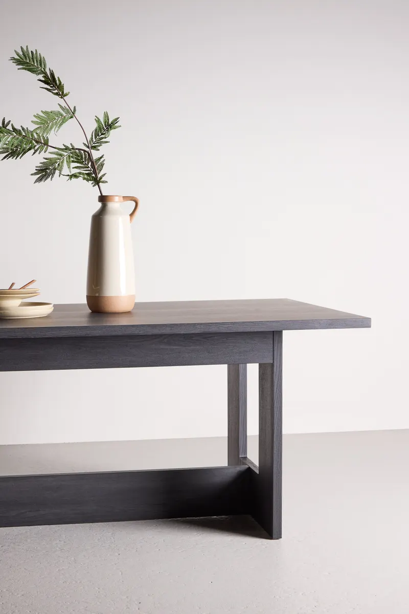 Milly schwarzer Esstisch 235 × 100 cm, im Wohnraum, Ansicht 2
