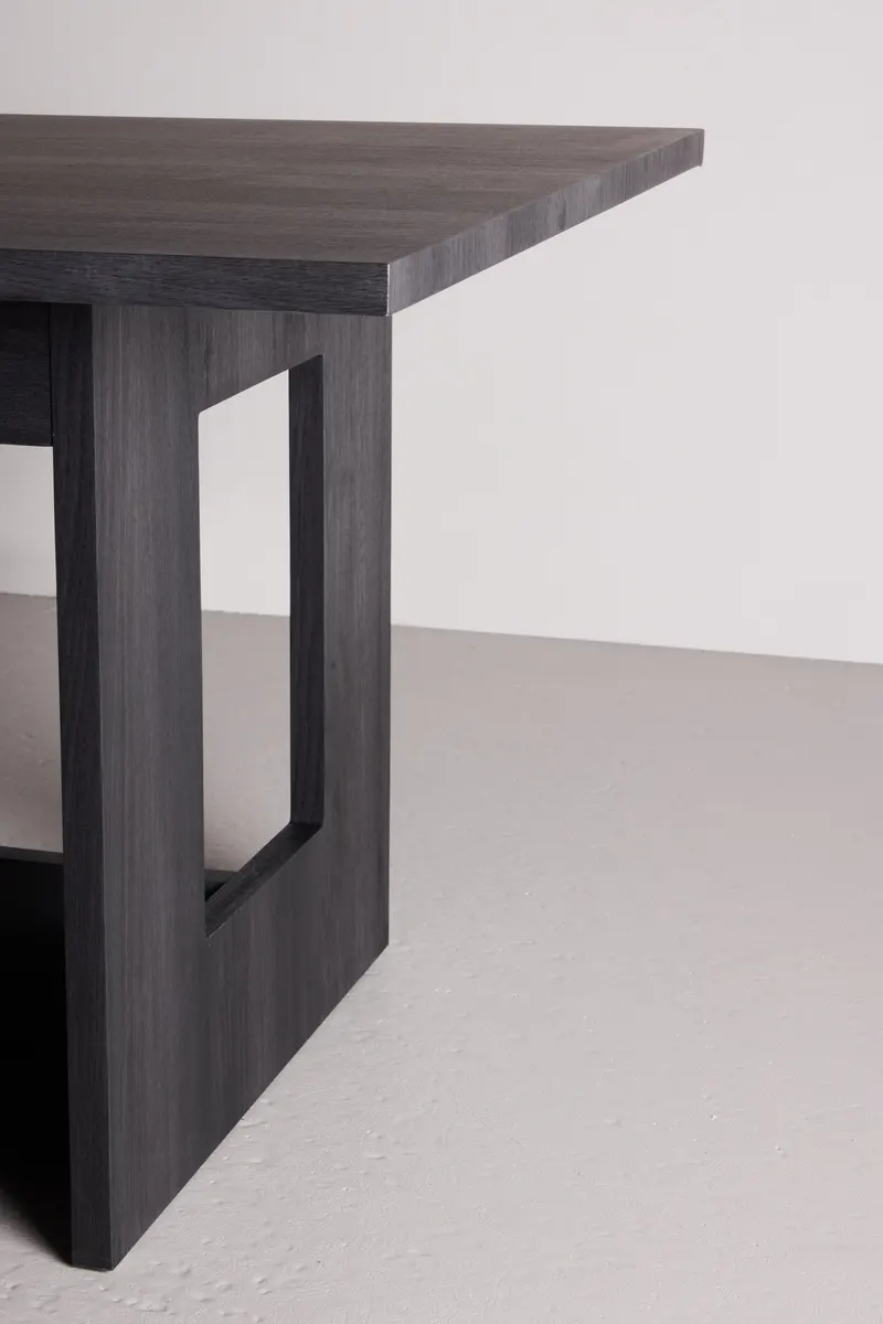 Milly schwarzer Esstisch 235 × 100 cm, im Wohnraum, Ansicht 4