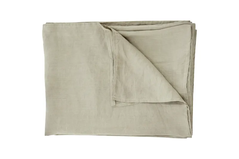 Milo Tagesdecke in Leinenoptik in 180 × 260 cm, Beige, im Wohnraum, Ansicht 7