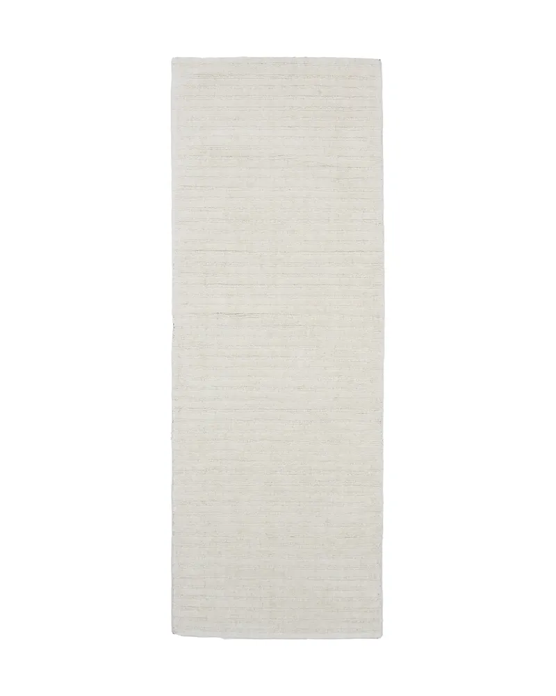 Milton Teppichläufer aus Wolle mit Rippenstruktur, 200 × 70 cm, Dunkelgrau