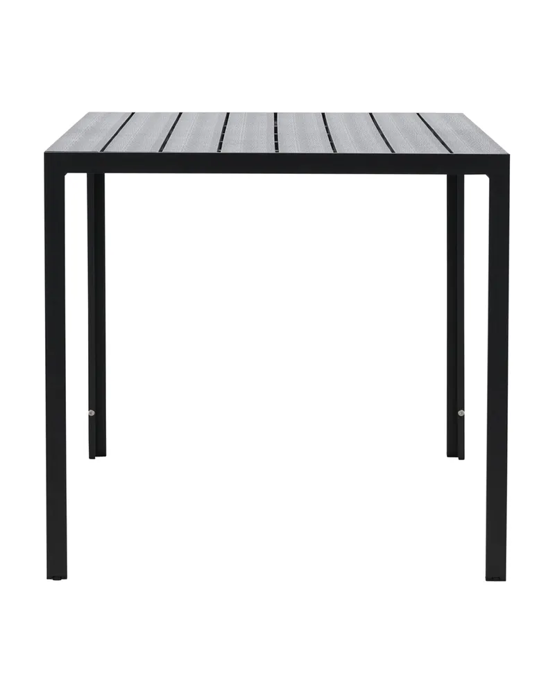 Mirko rechteckiger Gartentisch aus Aluminium in 140 × 80 cm, Schwarz, Ansicht 6