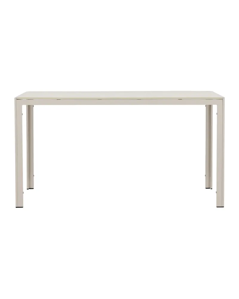 Mirko Gartentisch aus Aluminium, einfarbig in Beige oder Schwarz