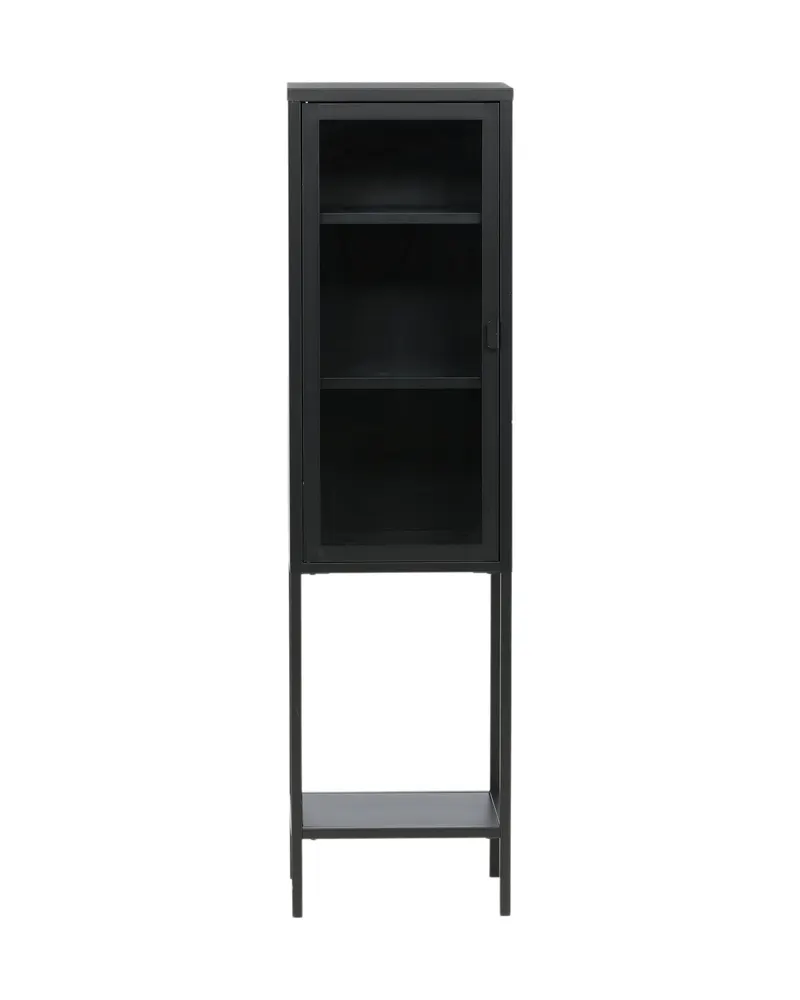 Misha Sideboard aus Stahl in 35 × 150 × 41 cm, Schwarz, Ansicht 1