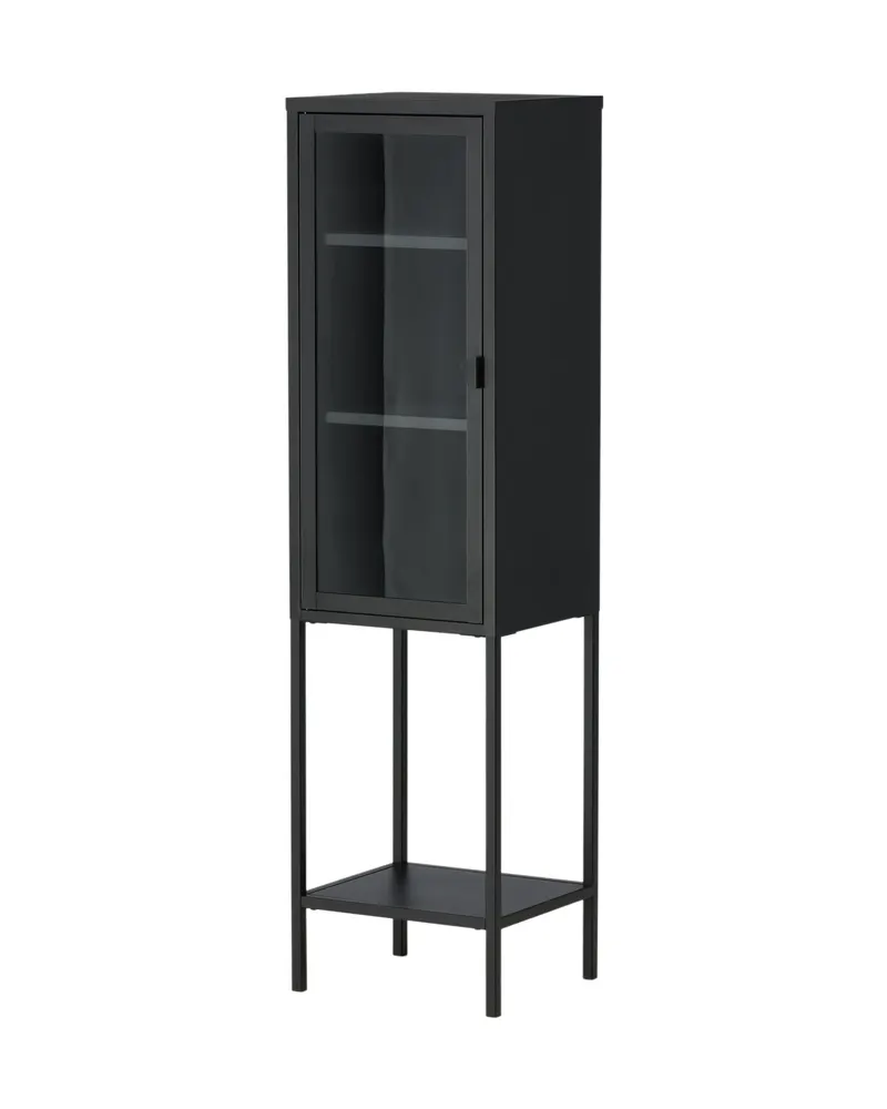 Misha Sideboard aus Stahl in 35 × 150 × 41 cm, Schwarz, Ansicht 2