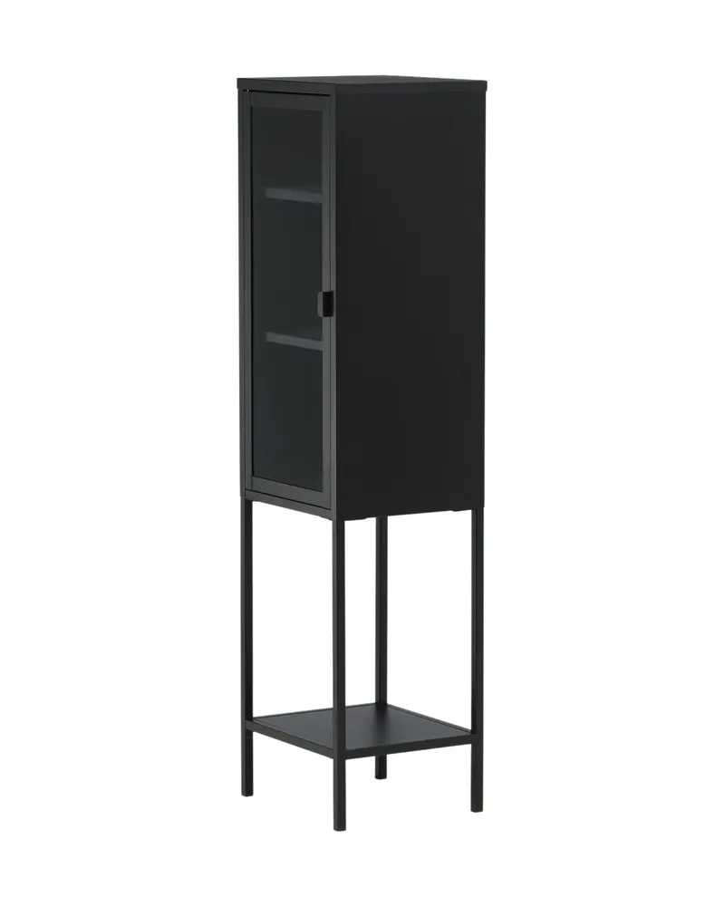 Misha Sideboard aus Stahl in 35 × 150 × 41 cm, Schwarz, Ansicht 3