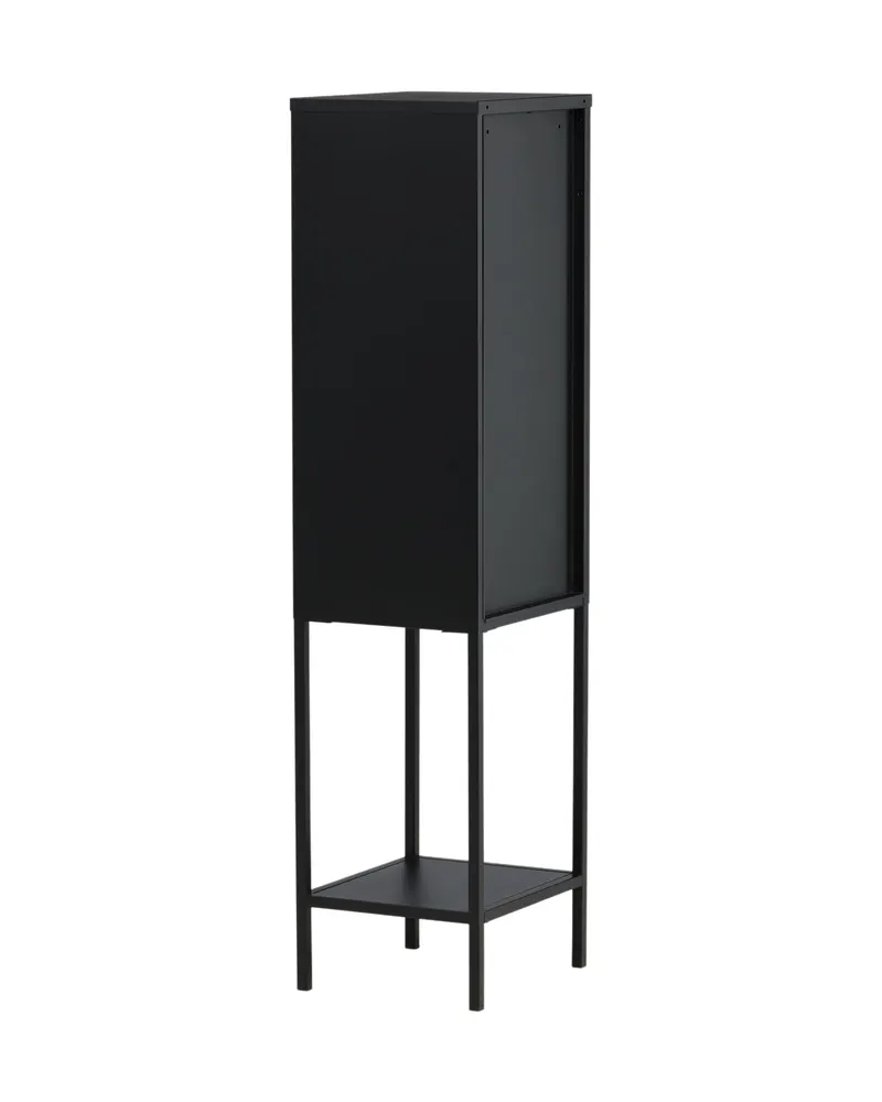Misha Sideboard aus Stahl in 35 × 150 × 41 cm, Schwarz, Ansicht 5